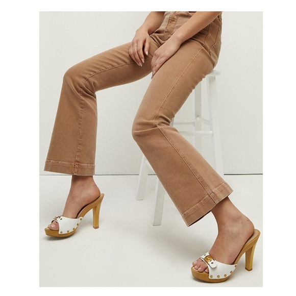 ❤️SOLD❤️ New! VERONICA BEARD x DR. SCHOLL'S Lolli Leather Platform Clogs Sandals - Picture 7 of 16